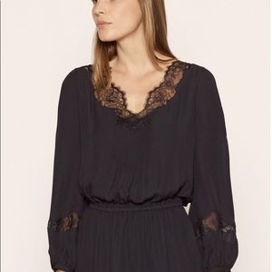 Joie lace silk dress